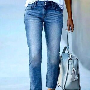 Medium Wash Casual Women's Basic Double-Breasted Denim Jeans